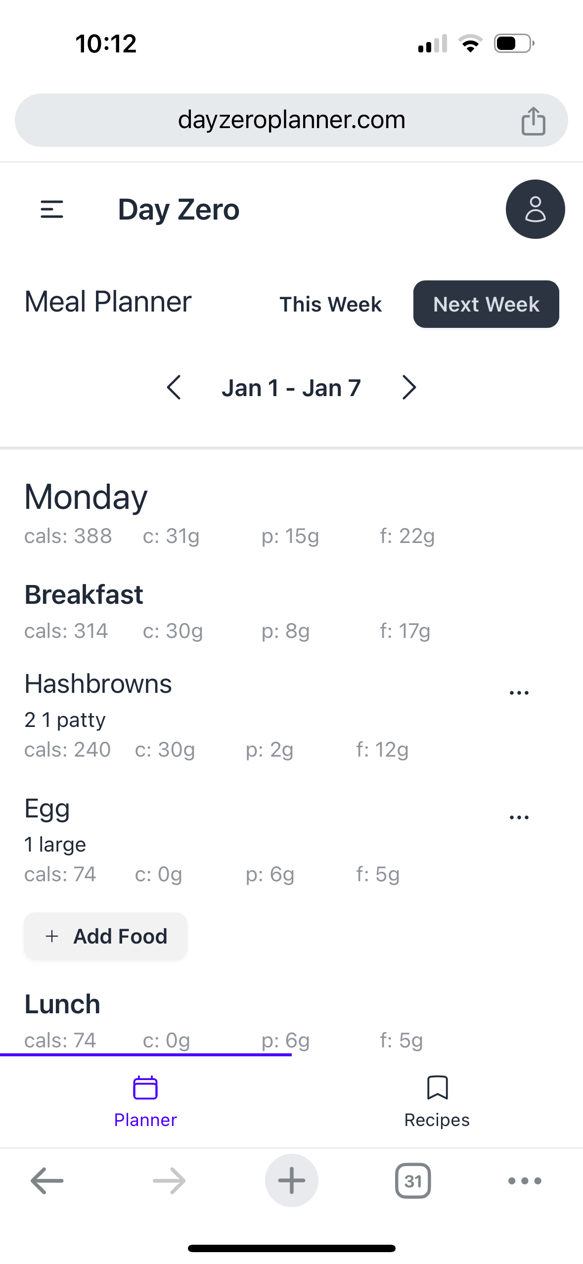 Meal plan image